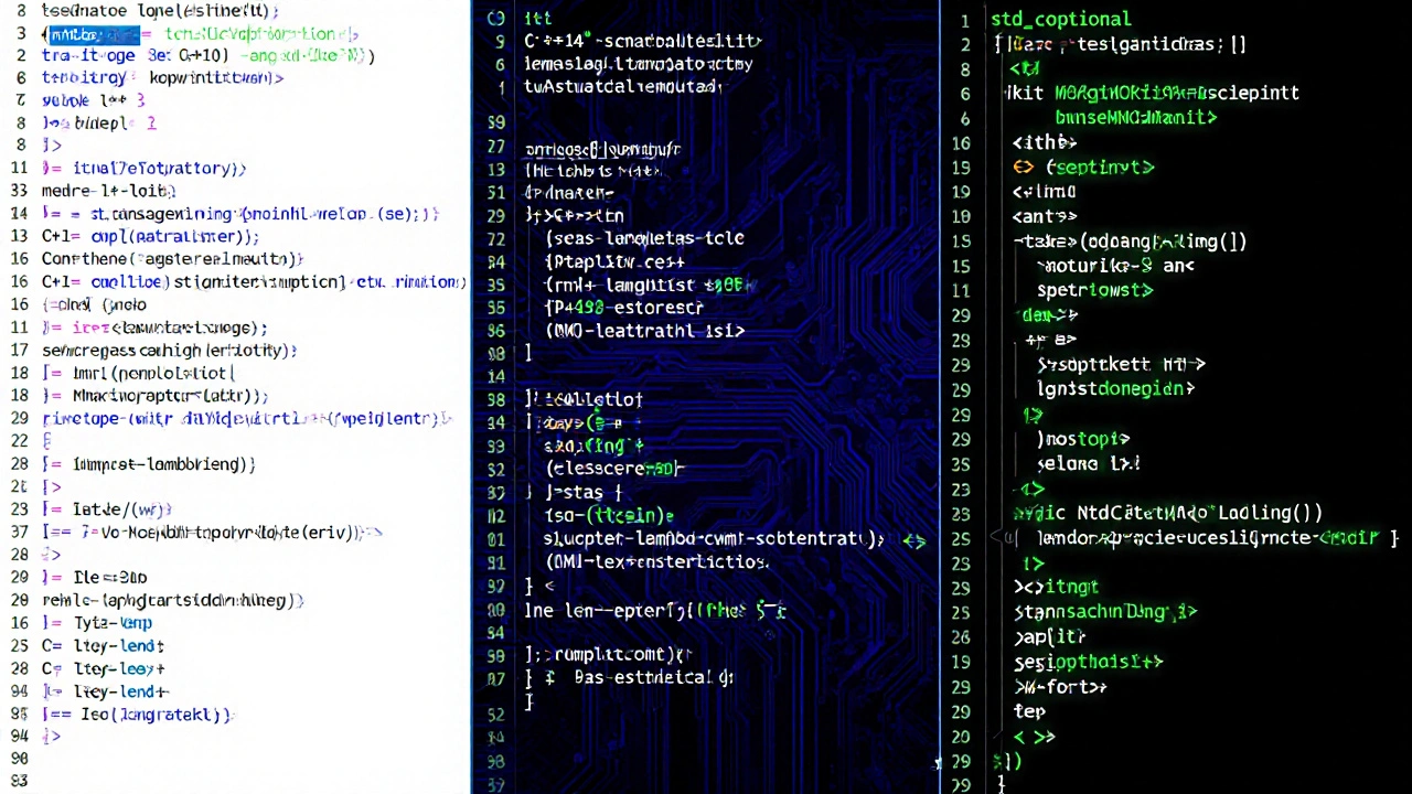 Переход от C++11 к C++17: от громоздкого кода к чистым современным конструкциям с подсветкой.