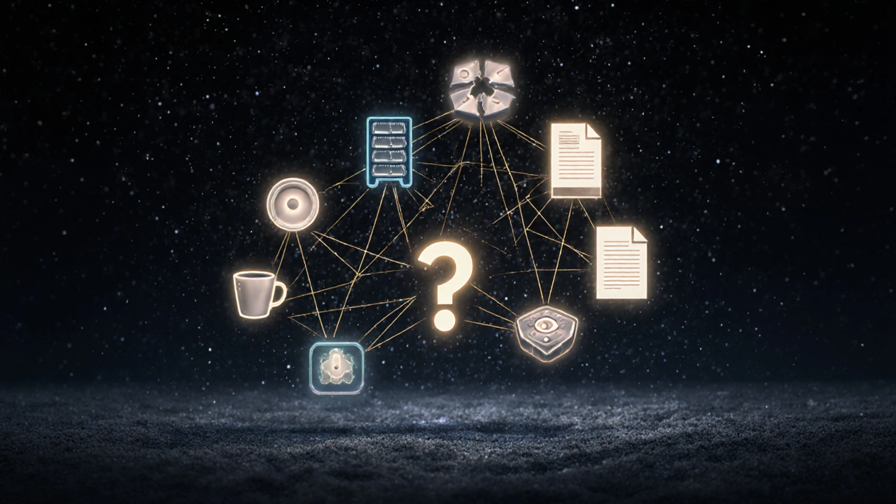 Символическая схема мышления программиста с связями между задачами