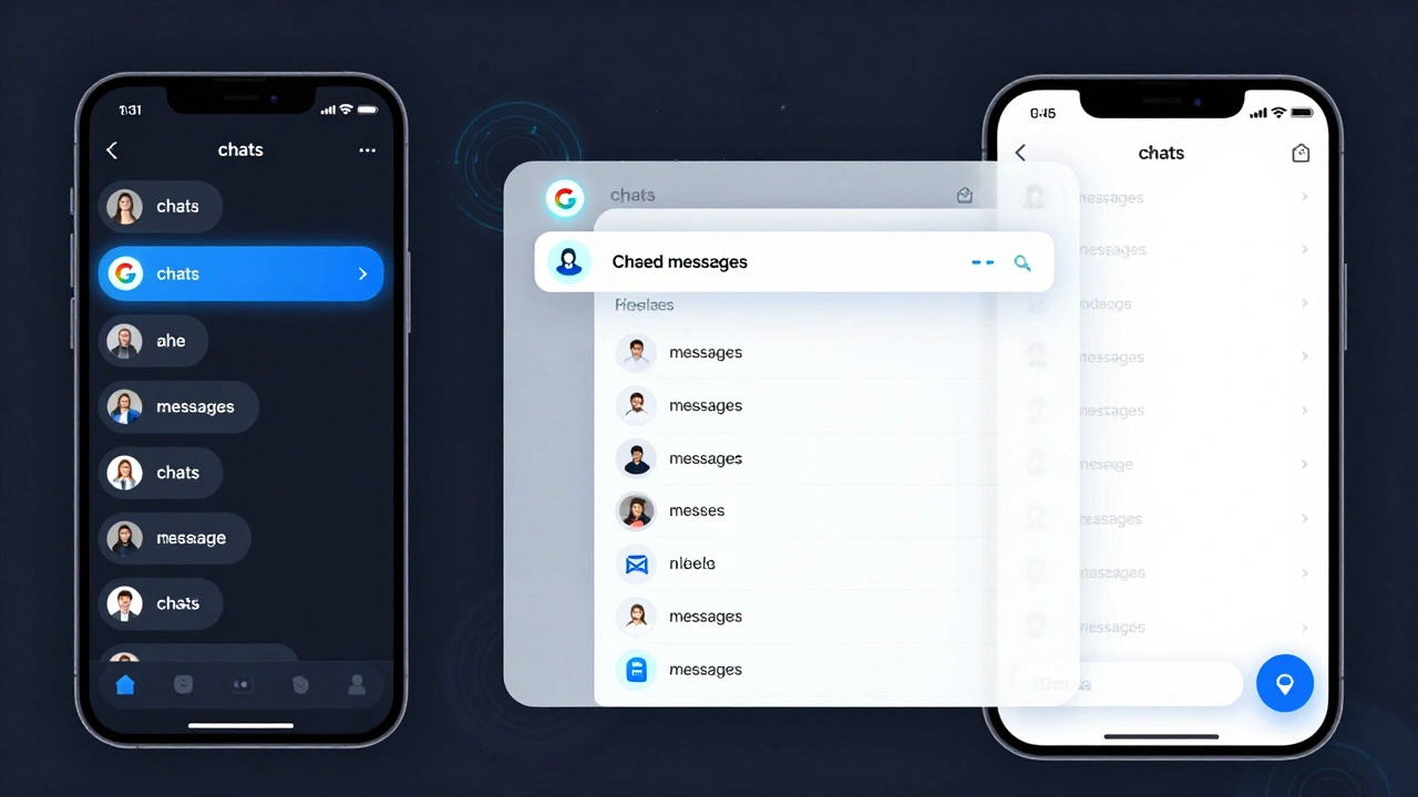 Интерактивный чат с мгновенной синхронизацией сообщений между устройствами через Firebase Firestore.