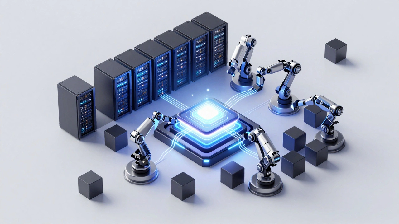 Изометрическая схема компонентов бэкенд архитектуры