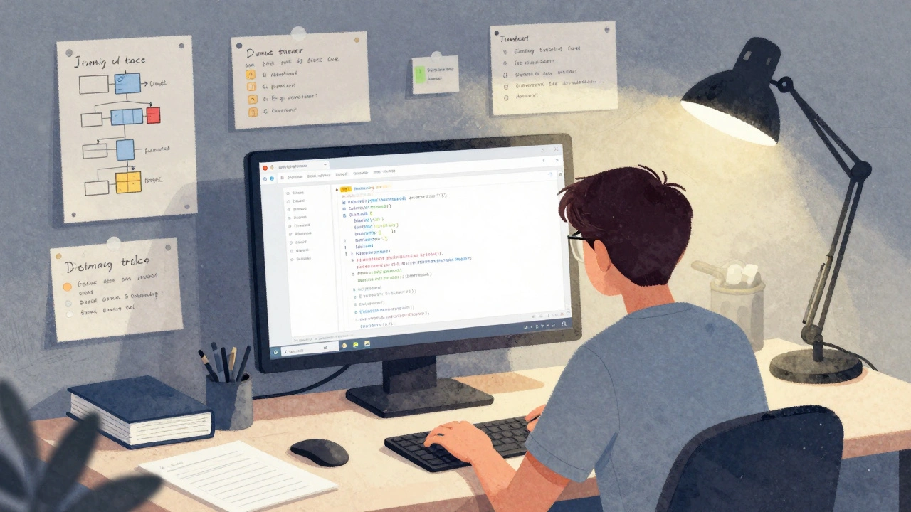 Младший разработчик пишет чистый код для простого API с комментариями и тестами.