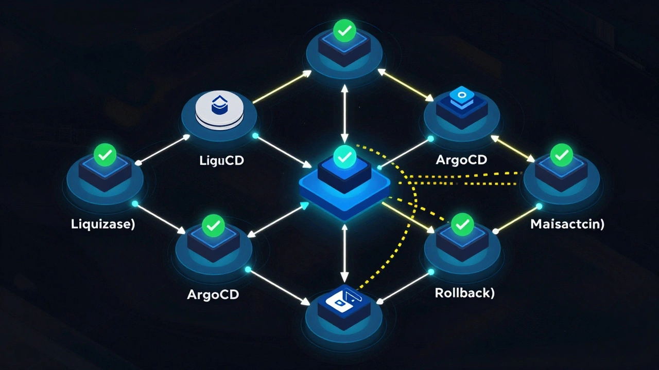Схема автоматизации миграций баз данных
