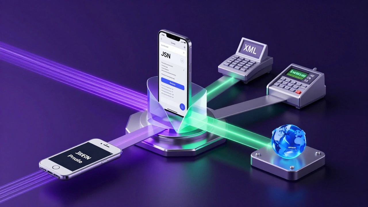 Распределение потоков данных по разным форматам для различных систем