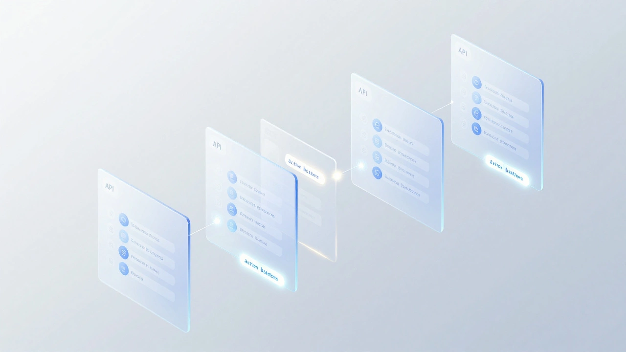 Схематичное изображение API как сети переходов между объектами данных
