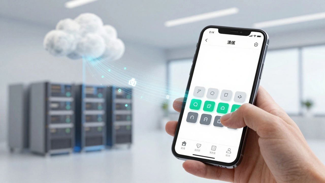 Смартфон с динамически меняющимся интерфейсом, управляемым сервером
