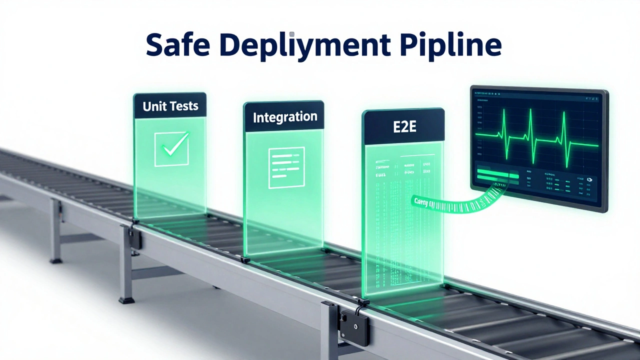 Технологичный конвейер с этапами автоматического тестирования и canary-развертыванием