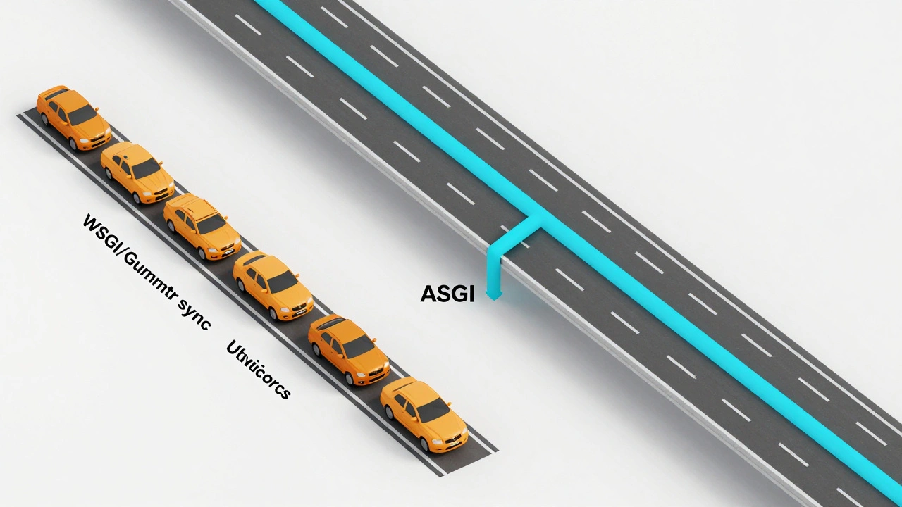 Сравнение архитектуры WSGI и ASGI: синхронная и асинхронная обработка запросов