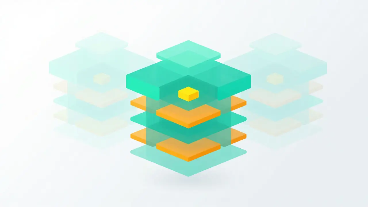 Абстрактная иллюстрация структуры UI-компонента с выделенным изменяемым элементом