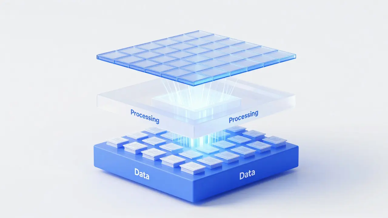 Концептуальная 3D-иллюстрация архитектуры статического генератора сайтов