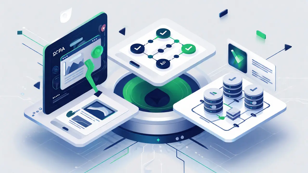 Иллюстрация трех качественных проектов для портфолио